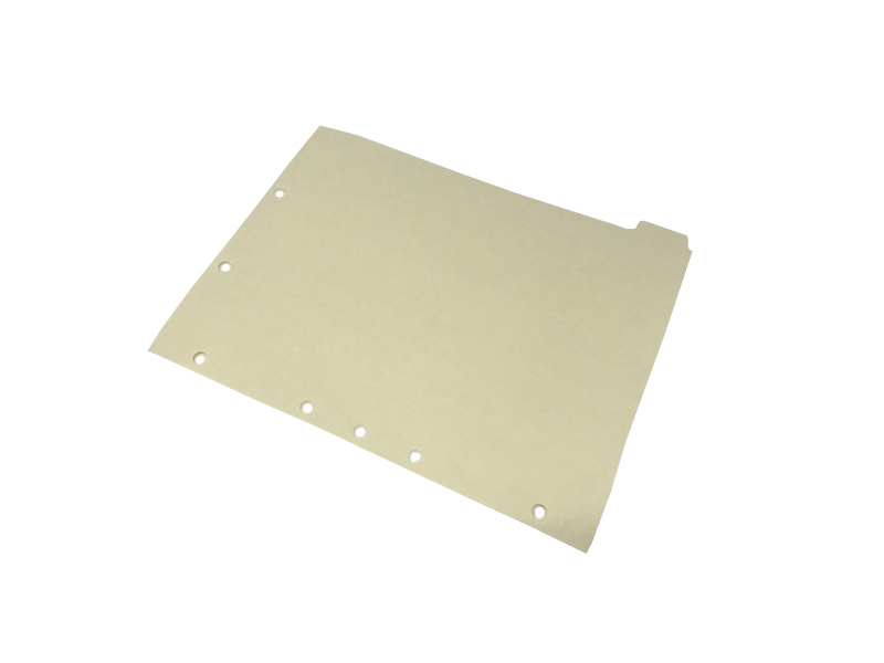 Ivory letter size side tab index divider with position 8 tab blank and no mylar. 125# manila stock - 100/Pack