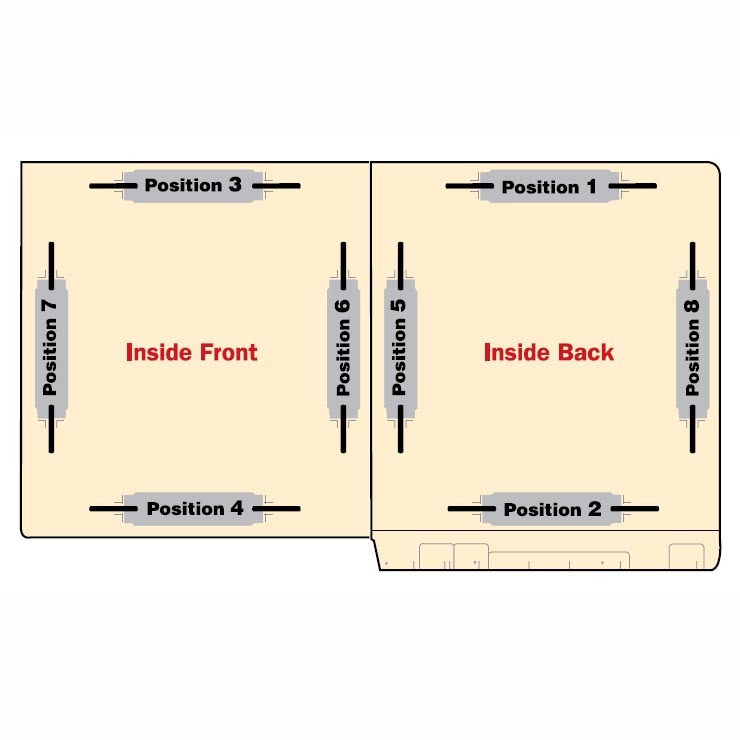 Jeter Expandable Manila File Folder - 2" Expansion - Fasteners in Positions 1 & 3 - Letter Size - 14 Pt. Manila - 25/Box