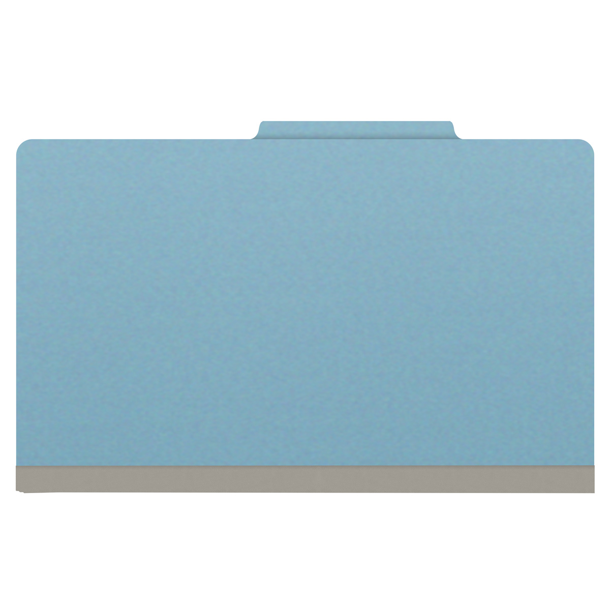 Top Tab Pressboard Folder w/ 1 Kraft divider - Legal Size - Box of 10 - Color = BLUE - Tyvek 2 inch Expansion 1