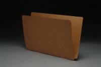 SFI Compatible 17 PT. Brown Kraft End Tab Folders - LEGAL Size with Drop Front - Full Cut End Tab -  50/Box