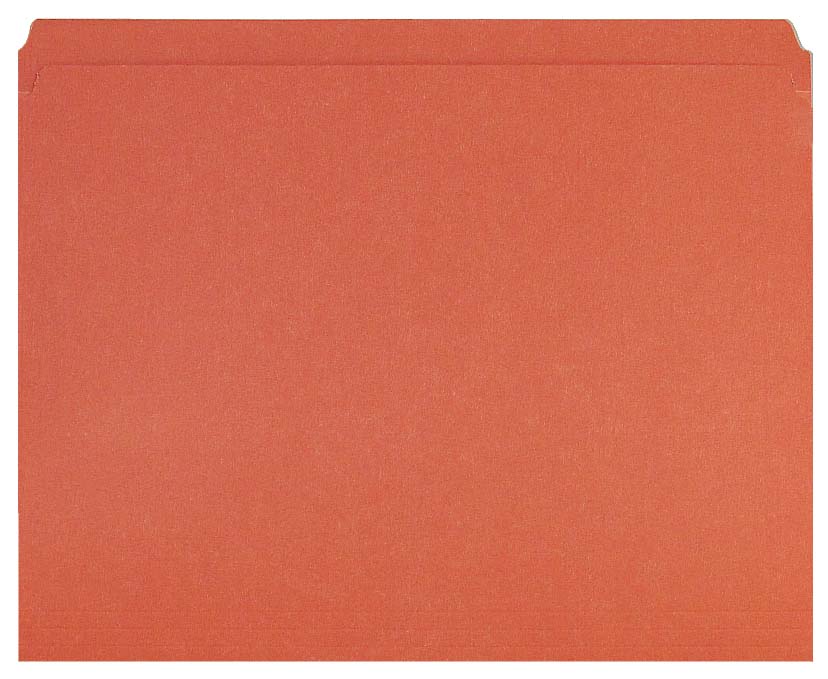Orange Top Tab Folder - Smead Compatible - 11Pt. Top Tab Reinforced Full Cut Tab - Letter Size - 100/Box