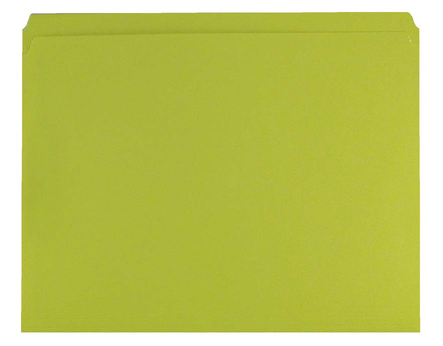 Yellow Top Tab Folder - Smead Compatible - 11Pt. Top Tab Reinforced Full Cut Tab- Letter Size - 100/Box