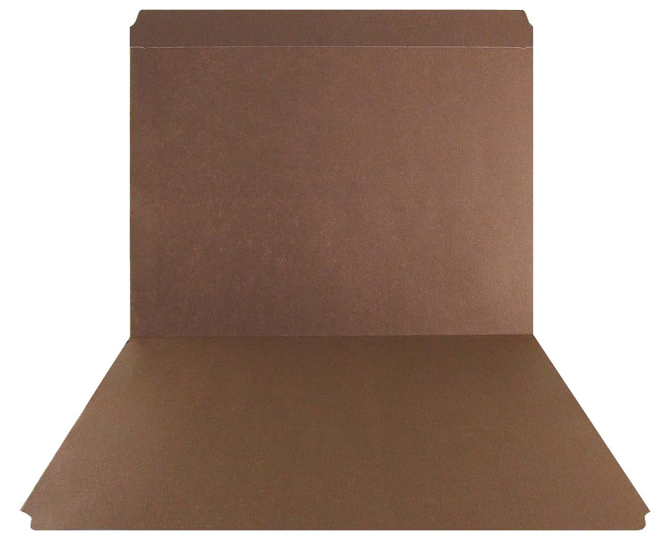 Brown Top Tab Folder - Smead Compatible - 11Pt. Top Tab Full Cut - Reinforced Tab- Letter Size - 100/Box