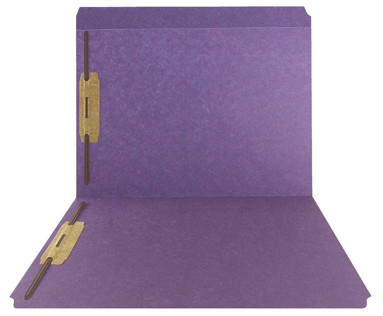 Purple Top Tab Folder - Smead Compatible - 11Pt. Top Tab Full Cut Reinforced Tab - Bonded Fasteners 1&3 - Letter Size -50/Box