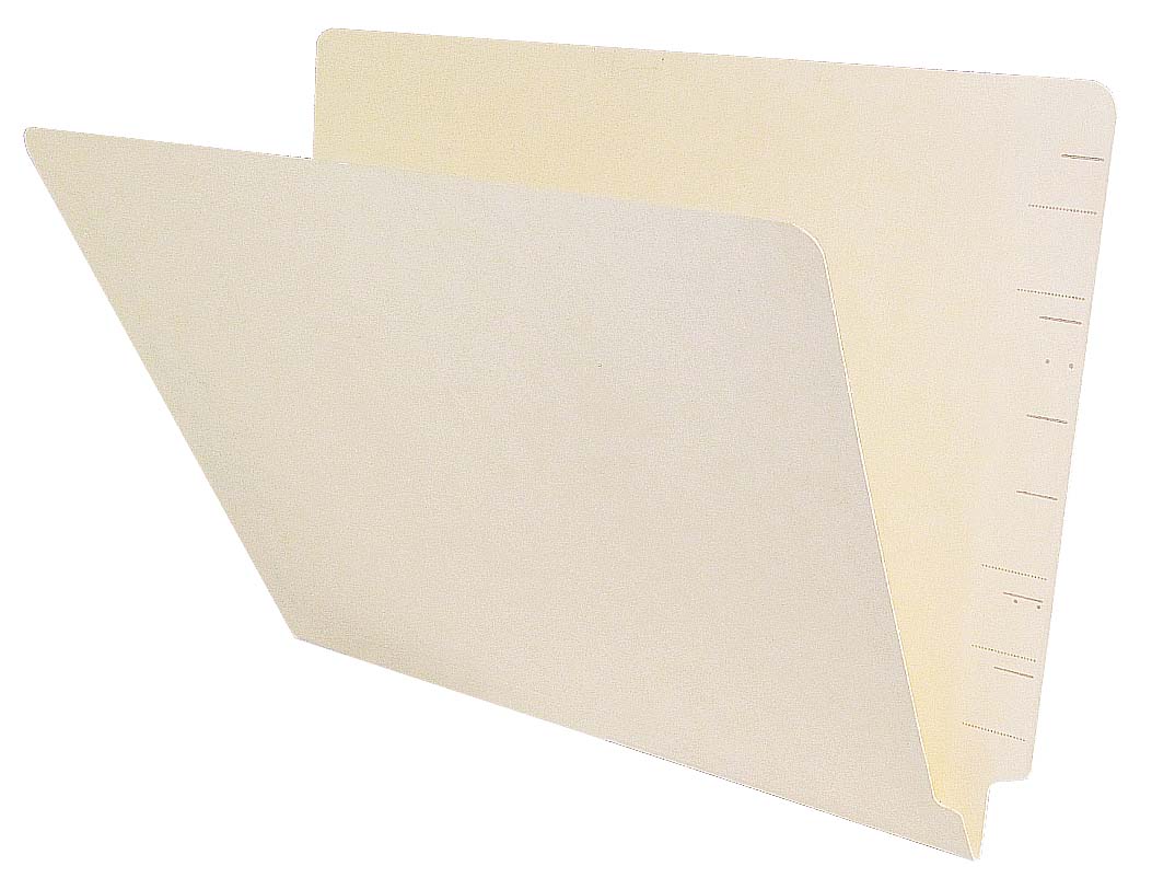 Jeter Compatible End-Tab Folder - 11Pt. Manila End-Tab Letter Full Cut - Reinforced Tab - 100/BX