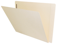 Jeter Compatible End-Tab Folder - 14Pt. Manila End-Tab Letter Full Cut Super Tab - Bonded Fastener Position 1 - 50/BX