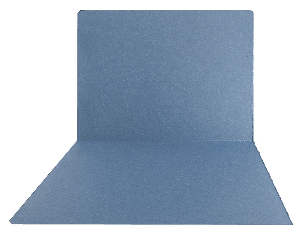 Top Tab Folder - 11Pt. Blue - Letter Size with Reinforced Full Cut Tab - 100/BX