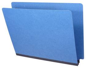 End Tab Pressboard Folder - 2" Expansion - Letter Size - No Fasteners - Type 3 Royal Blue