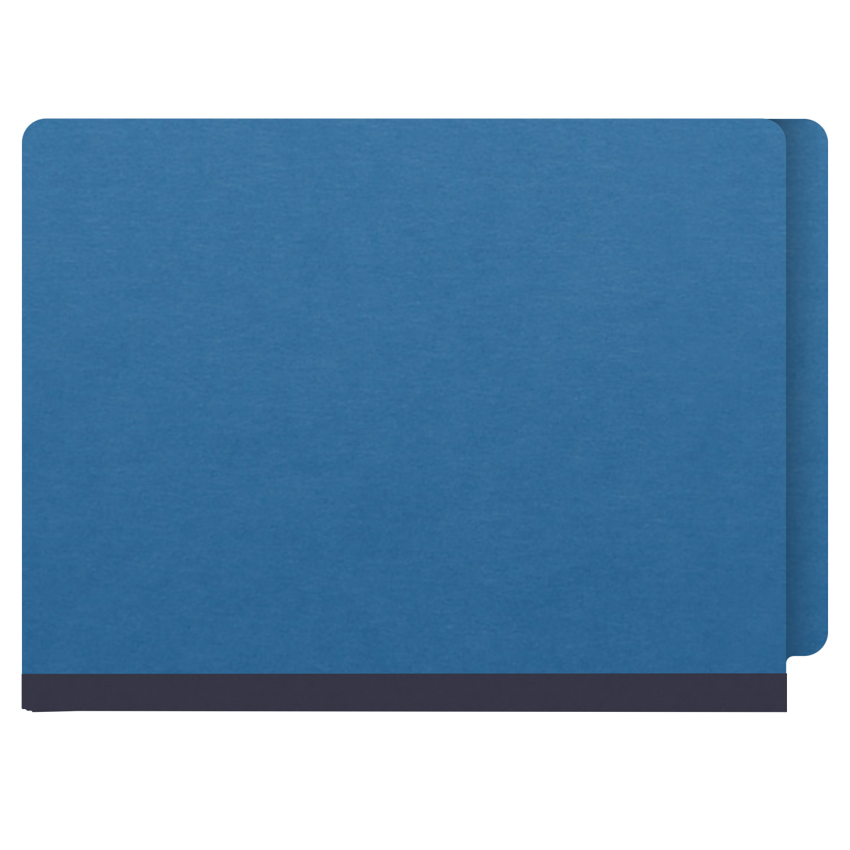 End Tab Pressboard Folder - 2" Expansion - Letter Size - No Fasteners - Type 3 Royal Blue