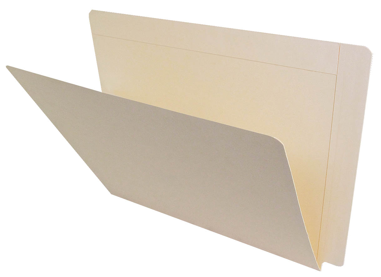 ACME Compatible Folders - 14Pt. Manila End-Tab Letter Full Cut Reinforced Top and Side Tab - 50/BX
