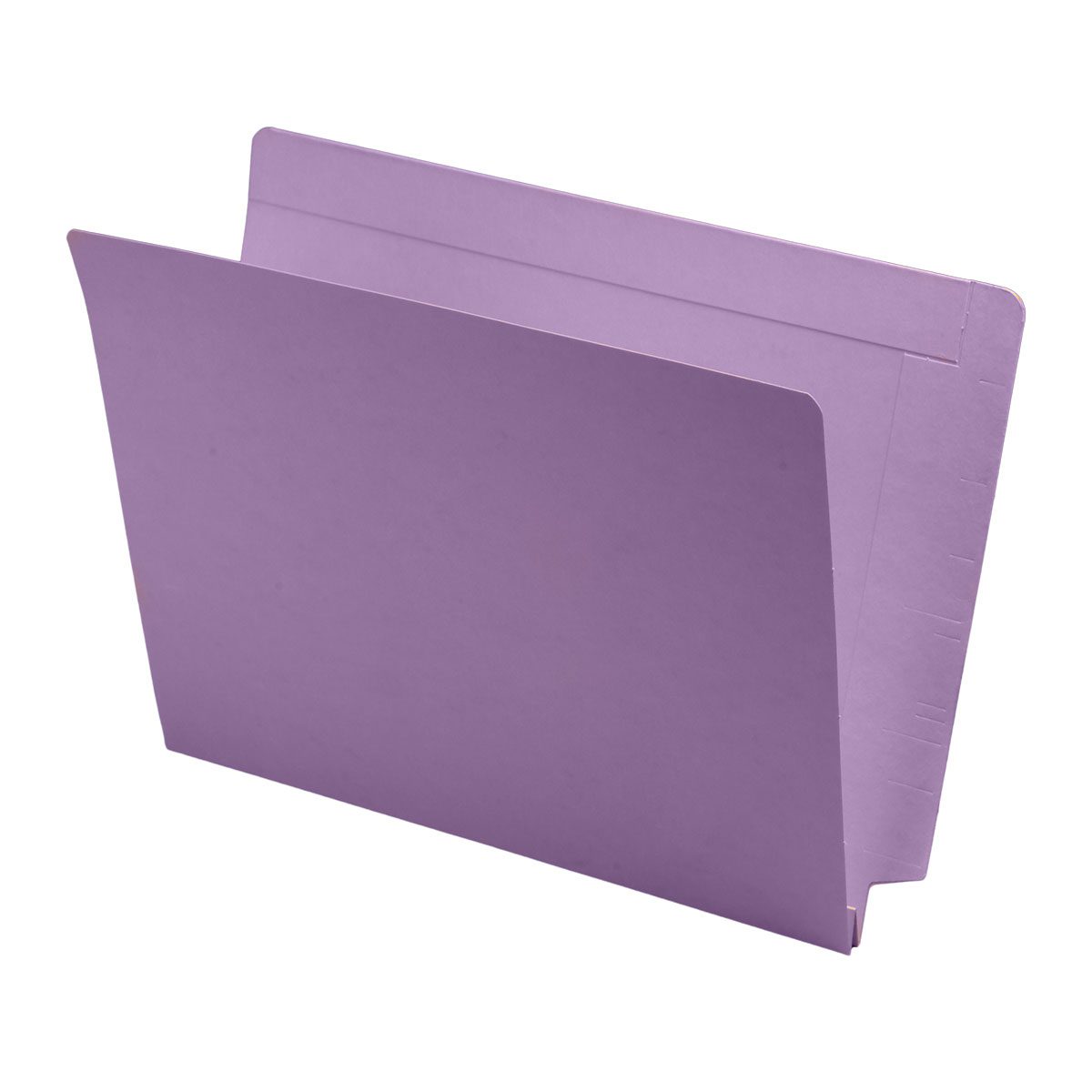 Expansion Folder - Interlocking Top and End Tab, Letter Size, 14 Pt. Lavender Folder, Full Reinforced Tab, 1-1/2" Expansion - 50/Box