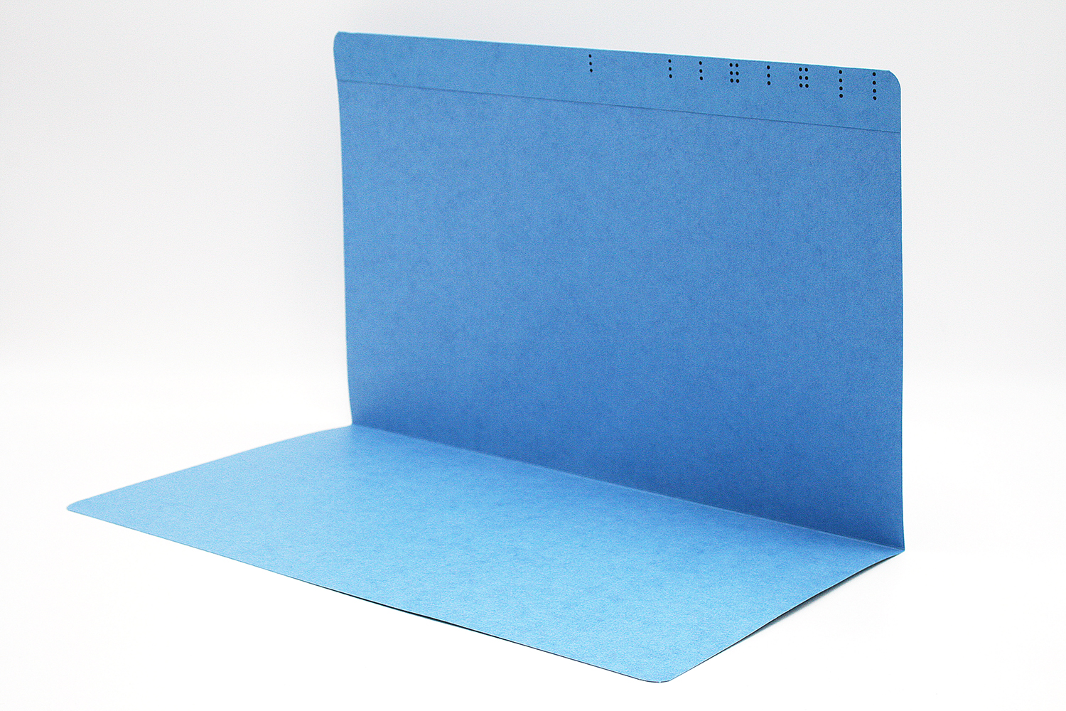Top Tab File Folder LEGAL Size - Blue - Fasteners in Positions 1  - 11 Pt. - Double Ply Straight Cut Tab - 50/Box