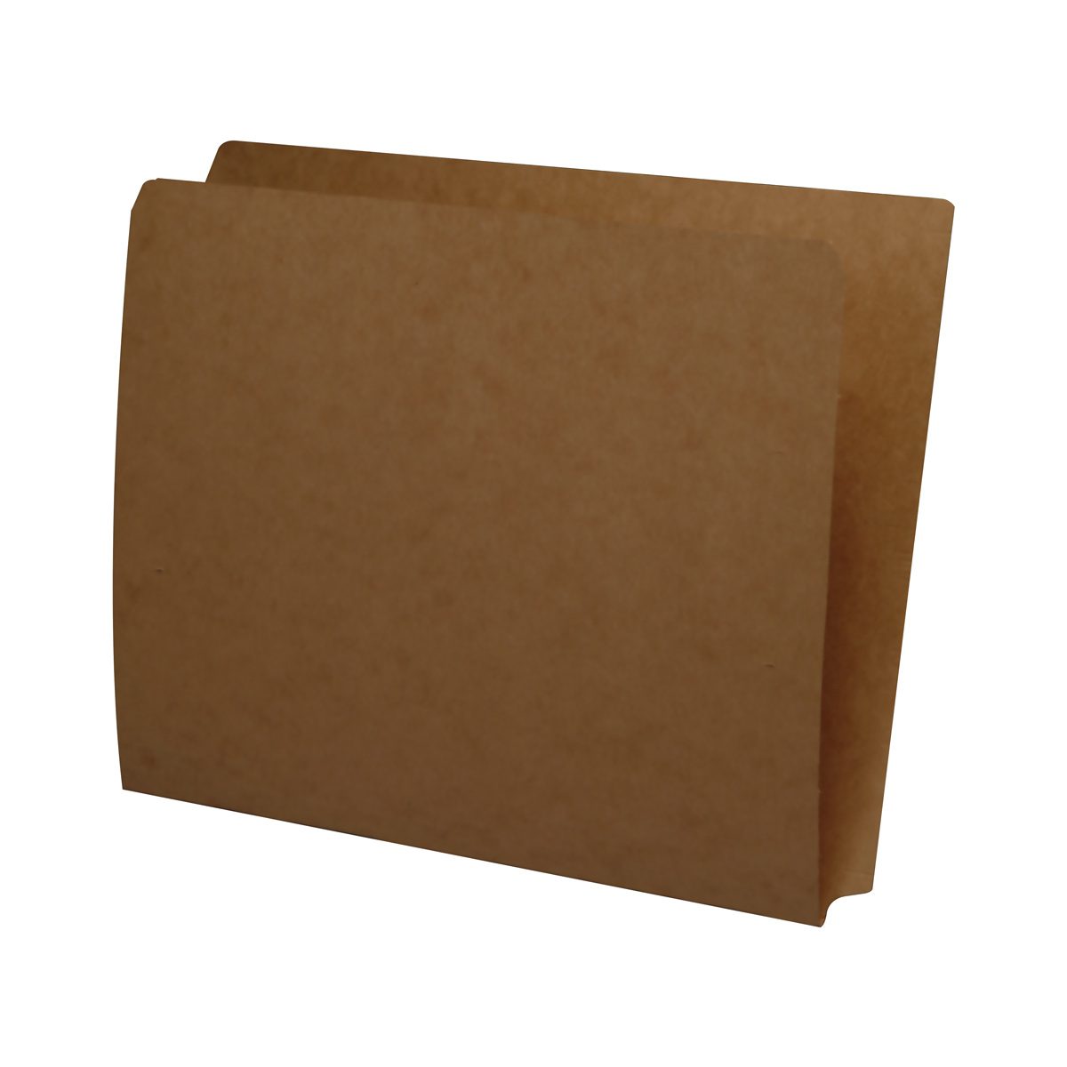 SFI Compatible 17 PT. Brown Kraft End Tab Folders with Fastener in Positions 1 - Letter Size - Full Cut End Tab -  50/Box