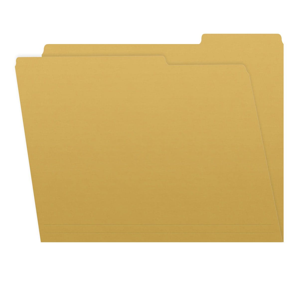 Yellow Letter Size Top Tab Single Ply Folders with 1/3 Cut Assorted Tabs, 11 pt Yellow Stock, 100/Box (S-30503-YLW)