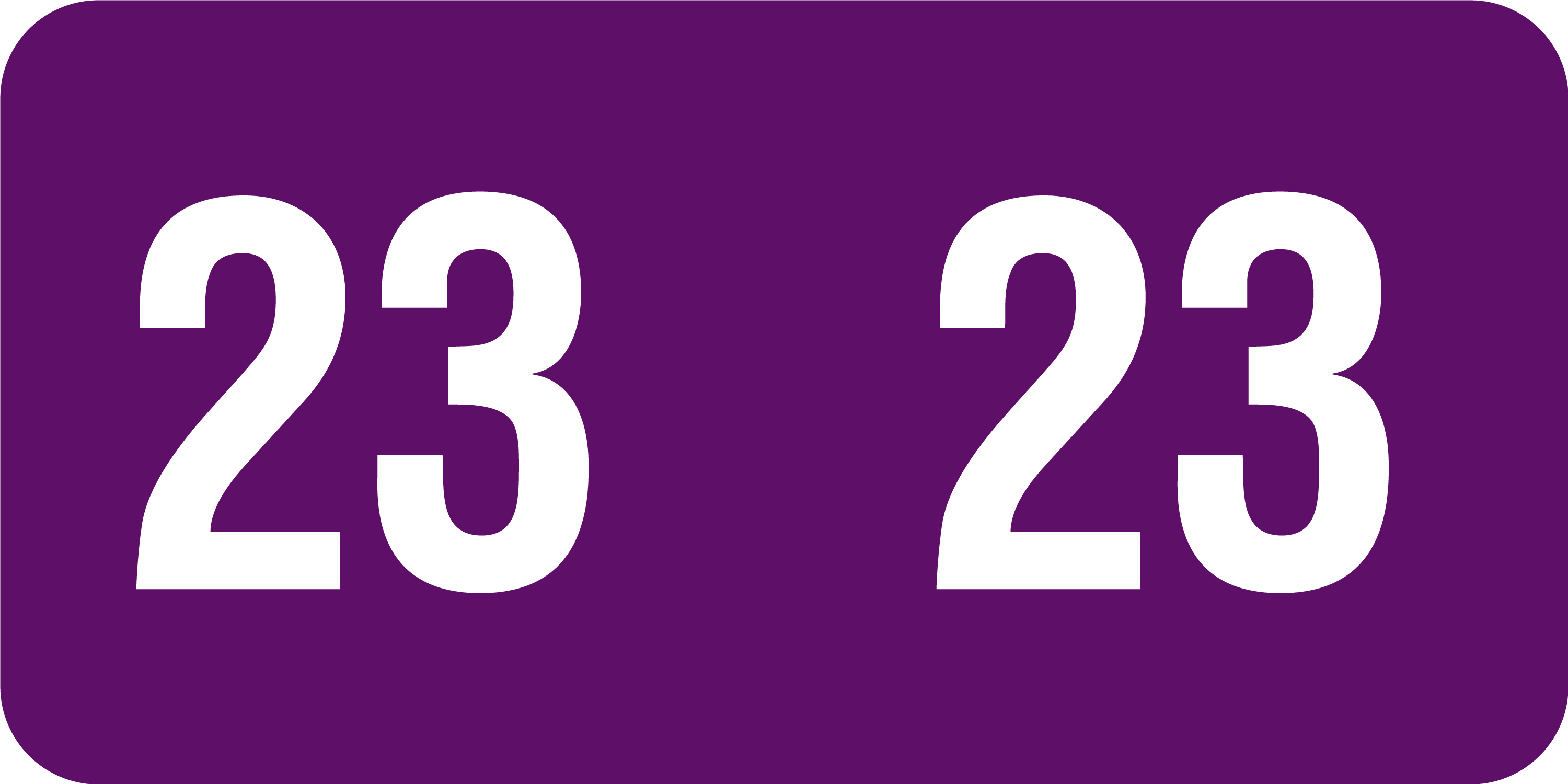 Tabbies 21823 - SMEAD MATCH 2023 YEAR LABEL - PURPLE -  1/2" - 250 LABELS PER PACK