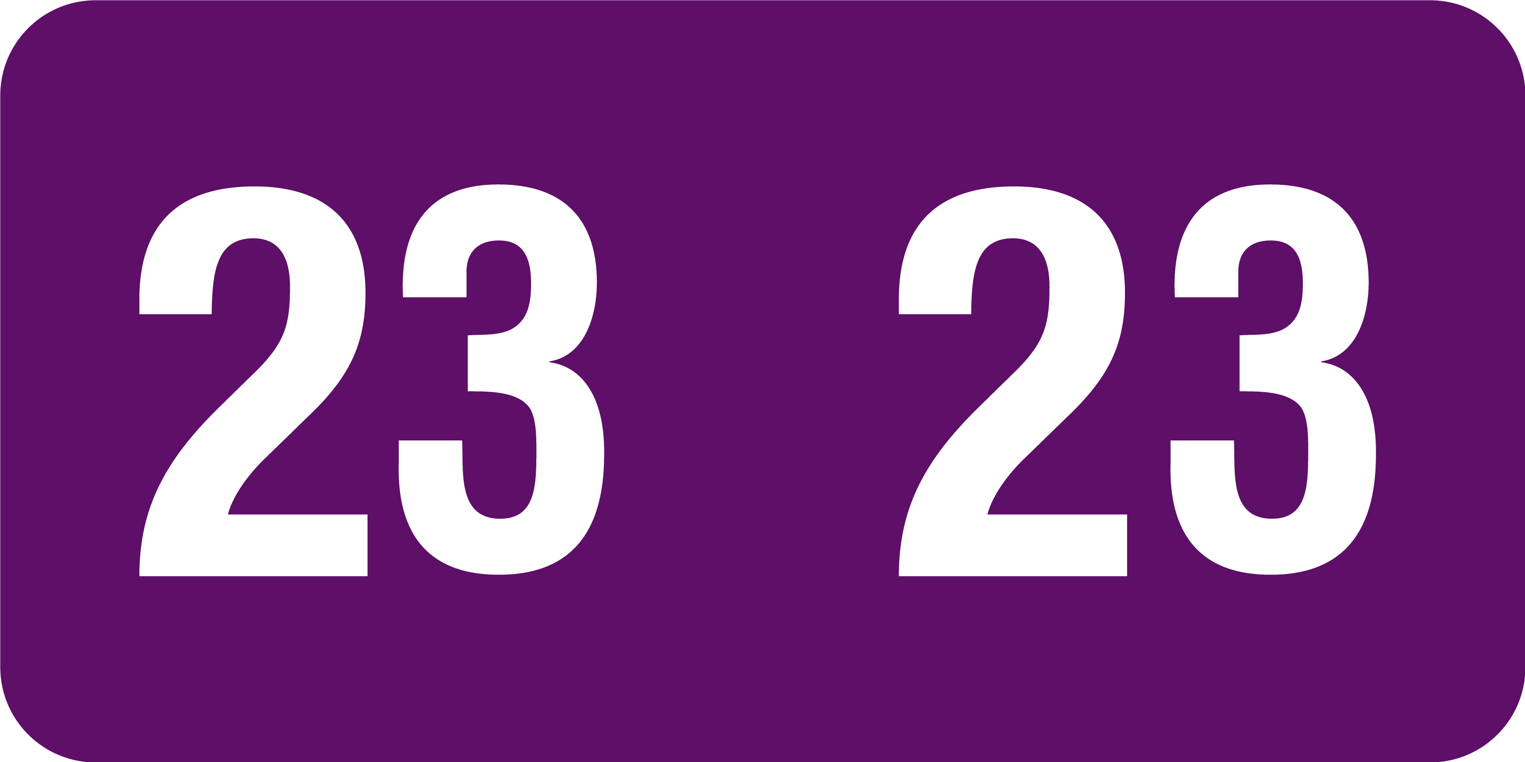 Tabbies 90823 - SMEAD MATCH, 2023 YEAR LABEL -  1/2" H X 1" W - PURPLE -  500/ROLL