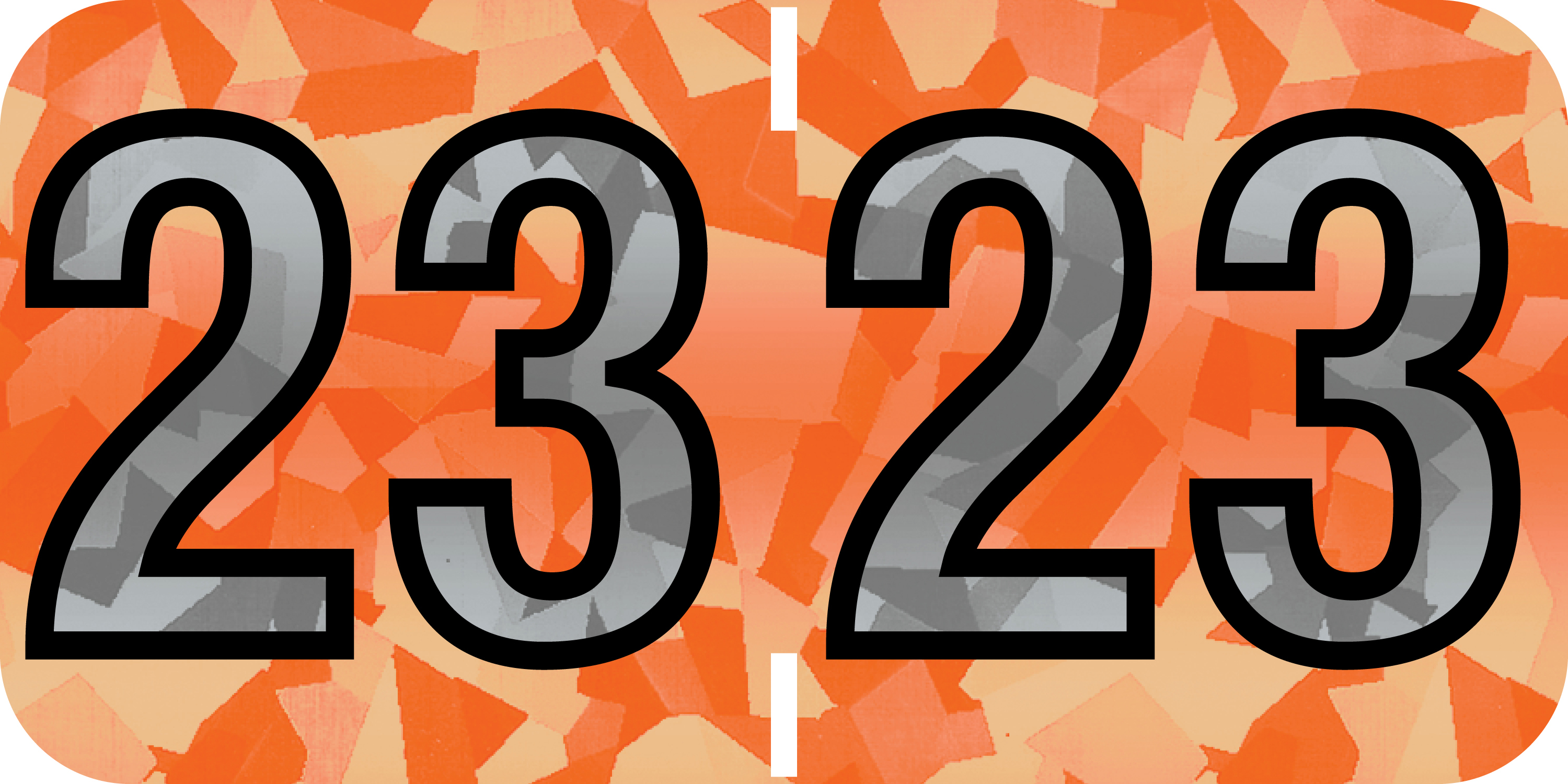 Tabbies 97423 - PMA MATCH, 3/4" HOLOG YR '23' ORG 500/RL