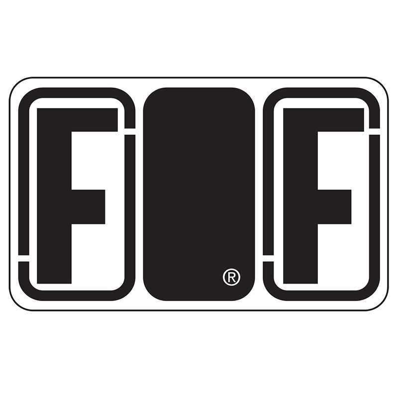 Jeter Series 7700 Labels - Letter  "F" - Black -  24/SHEET - 240 Labels Total