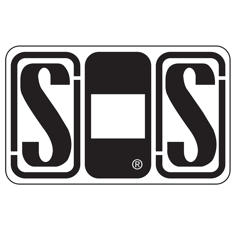 Jeter Series 7700 Labels - Letter  "S" - Black -  24/SHEET - 240 Labels Total