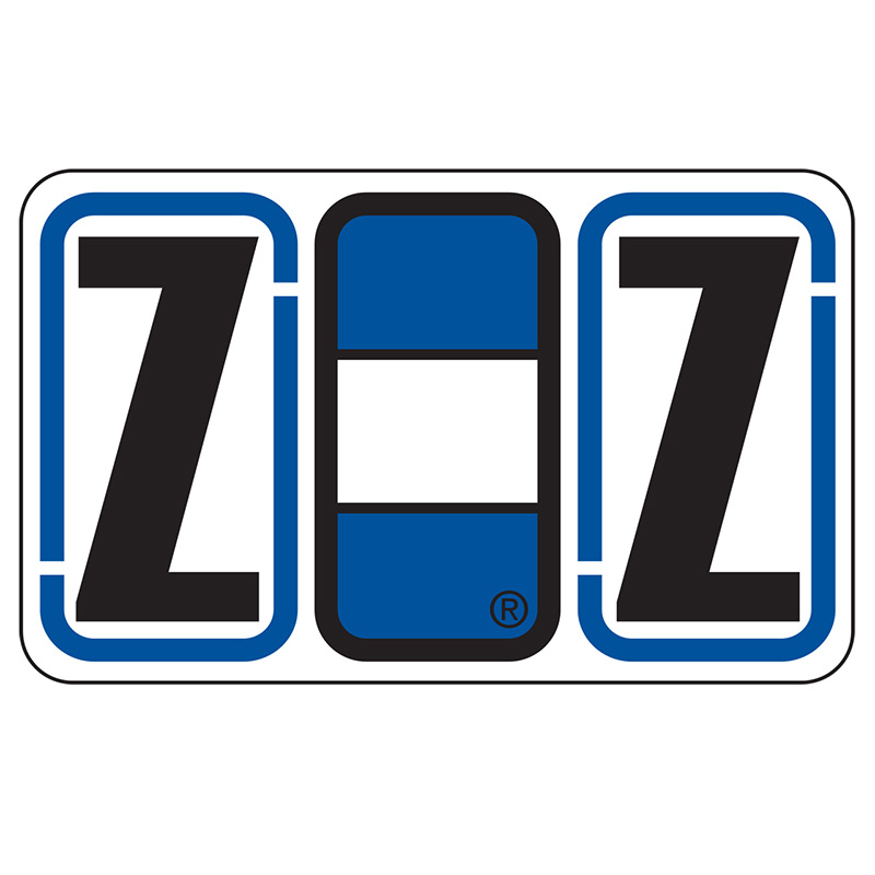 Jeter Series 7700 Labels - Letter  "Z" - Blue -  24/SHEET - 240 Labels Total