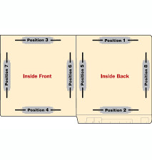 Reinforced Top Tab Pocket Folder - With One 2" Bonded Fastener Pos 1. Pack 50/bx