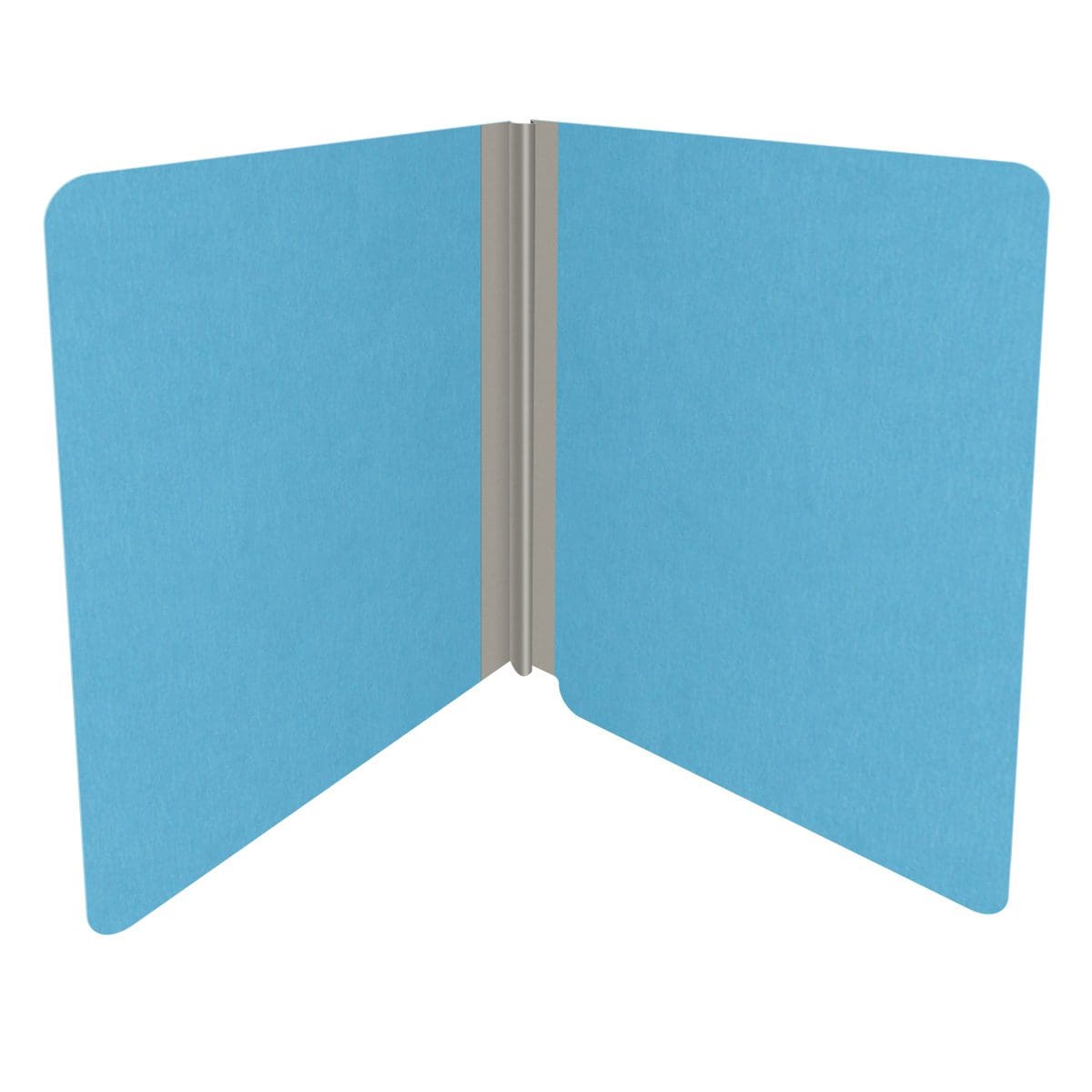 Blue letter size end tab classification folder with 2" gray tyvek expansion. 18 pt. paper stock. Packaged 25/125.