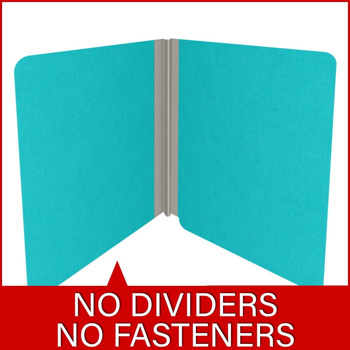 Light blue letter size end tab classification folder with 2" gray tyvek expansion. 18 pt. paper stock. Packaged 25/125.
