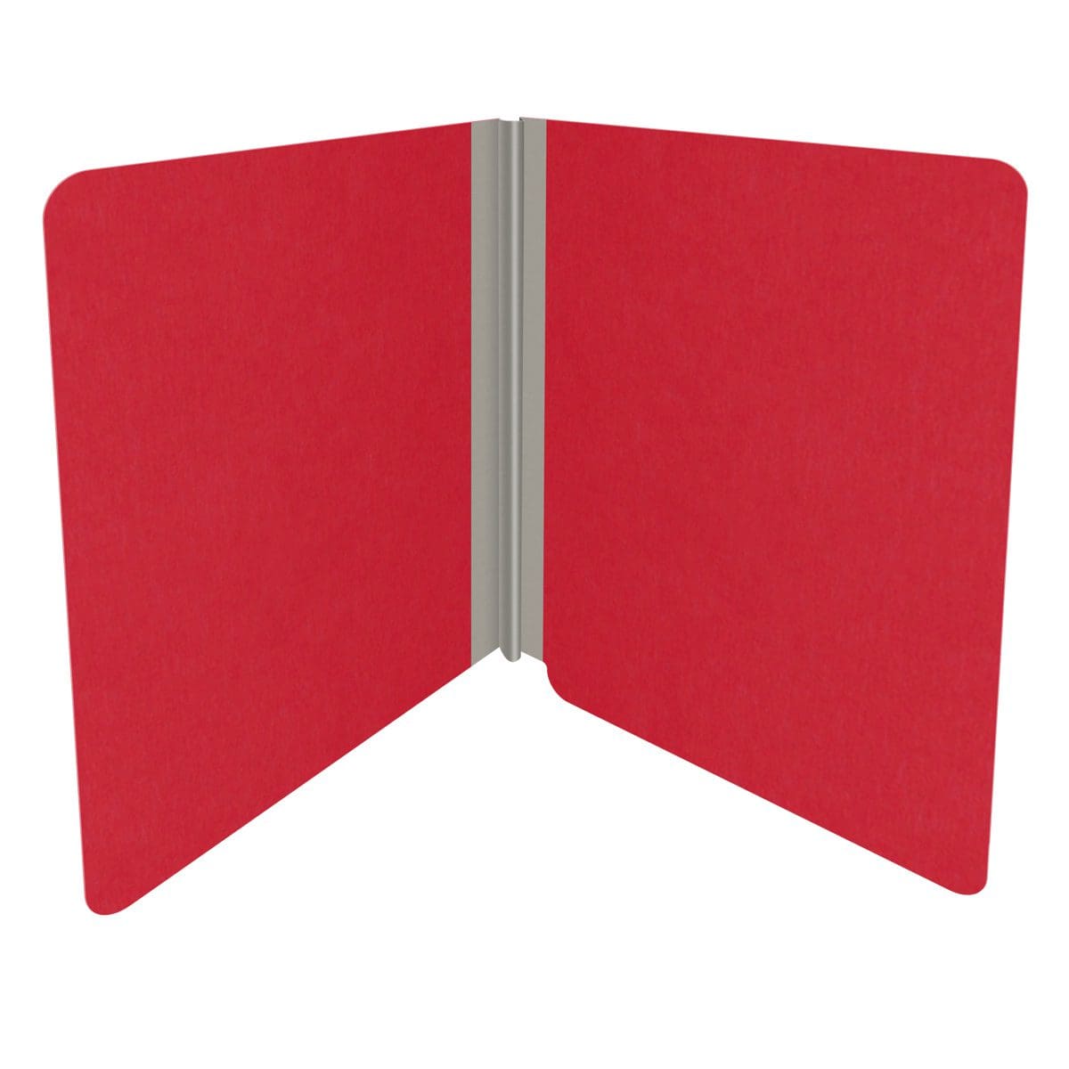 Red letter size end tab classification folder with 2" gray tyvek expansion. 18 pt. paper stock. Packaged 25/125.
