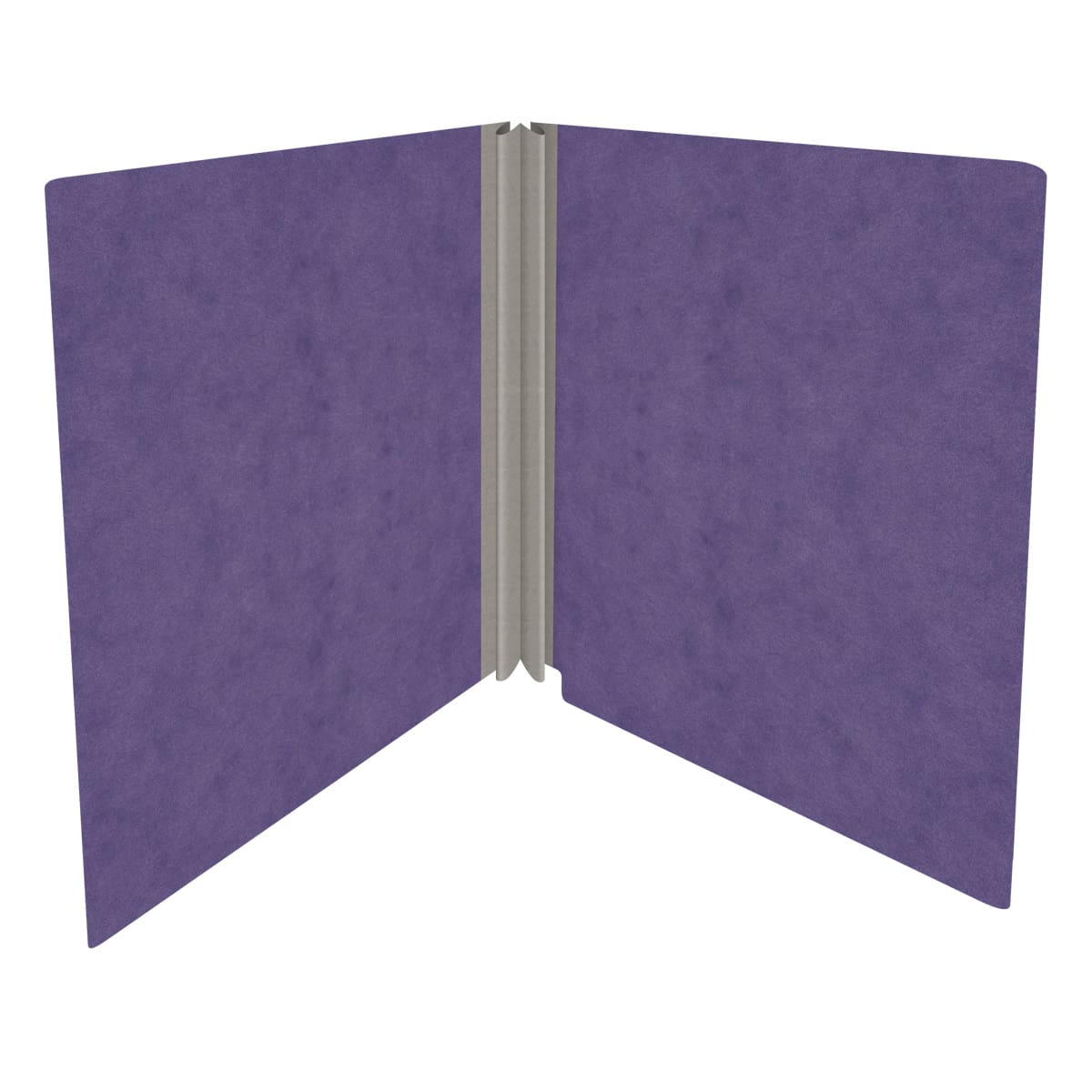 Purple letter size end tab classification folder with 2" grey tyvek expansion. 25 pt type 3 pressboard stock. Packaged 25/125.