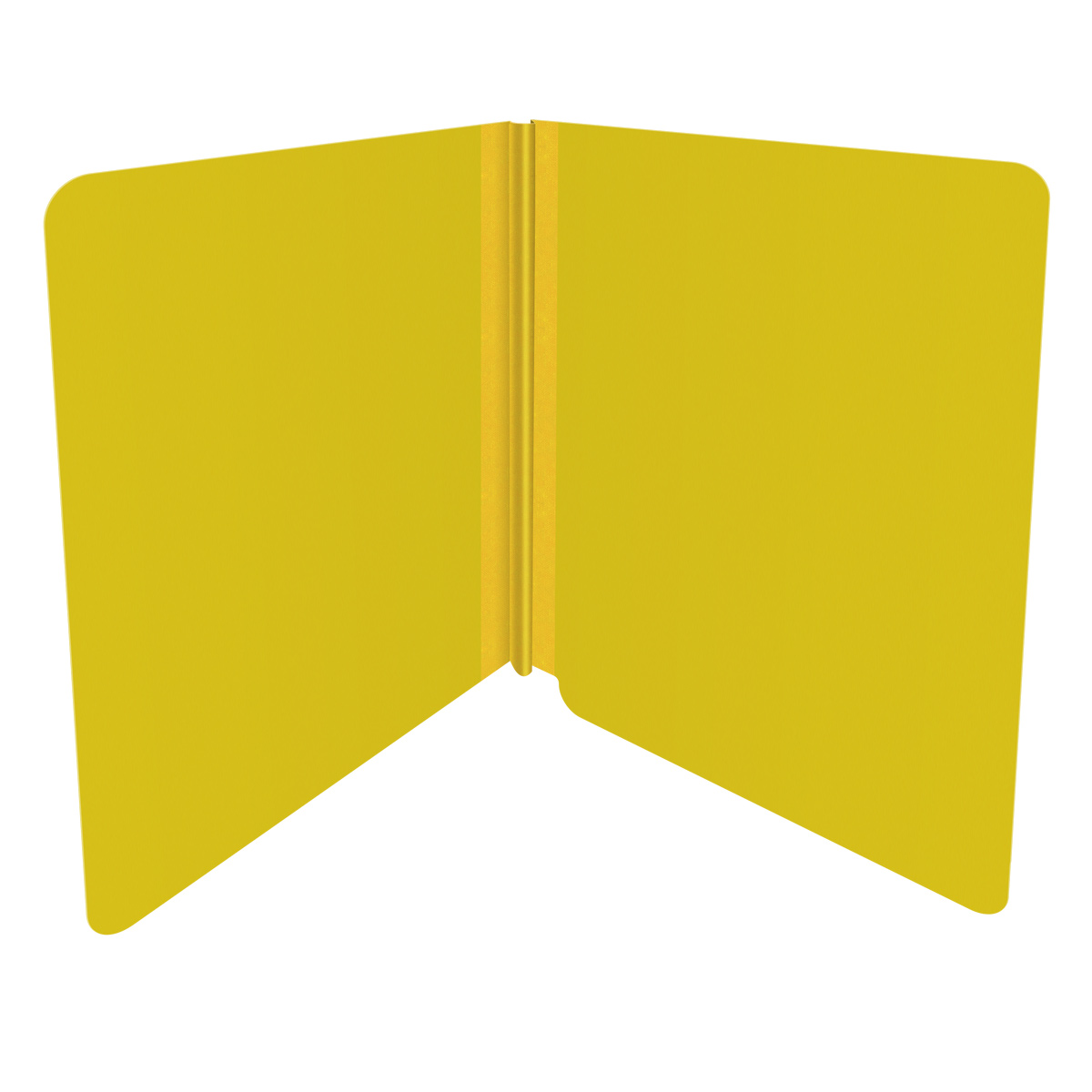 Yellow letter size end tab classification folder with 2" lemon yellow tyvek expansion. 25 pt type 3 pressboard stock. Packaged 25/125.