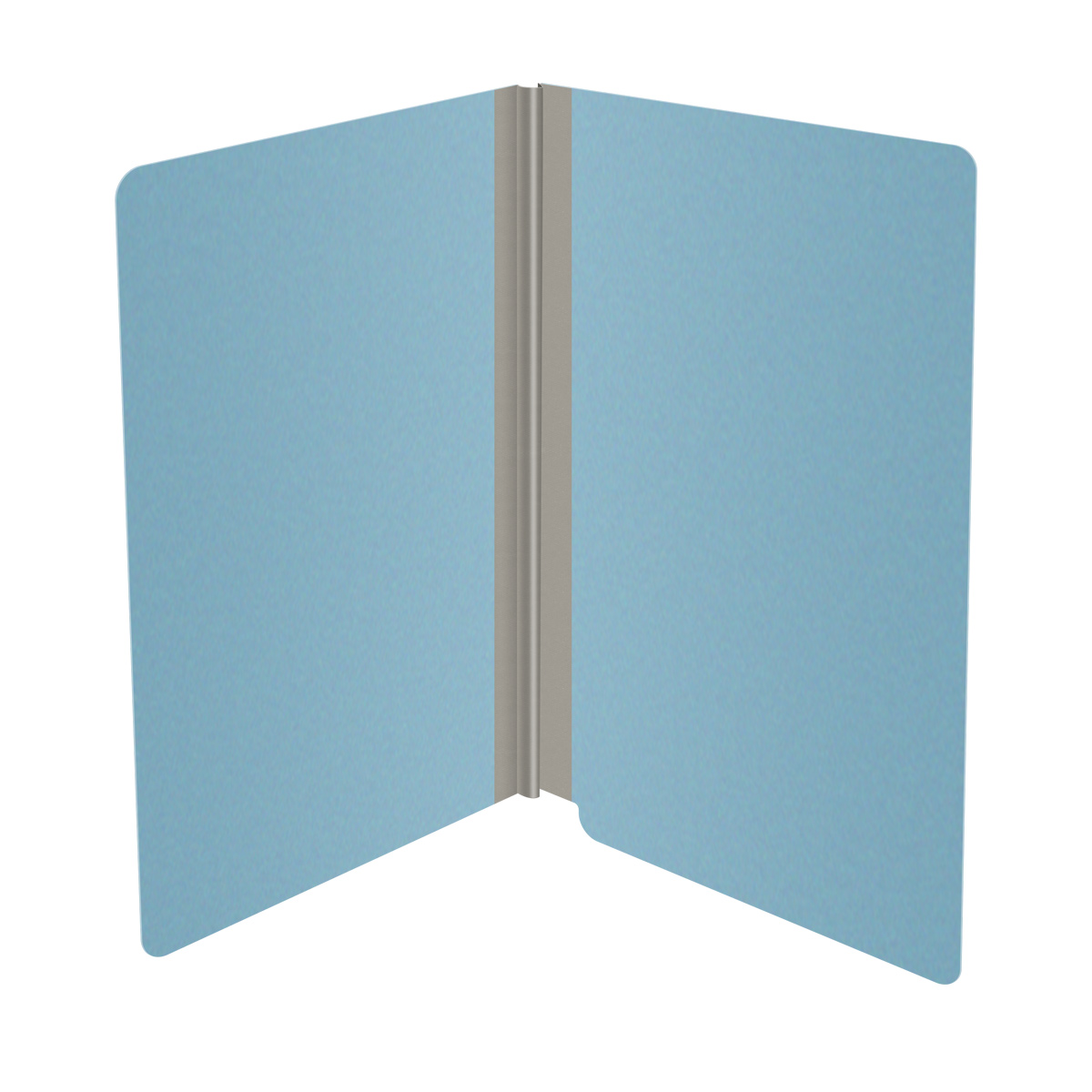 Blue legal size end tab classification folder with 2" gray tyvek expansion. 25 pt type 3 pressboard stock. Packaged 25/125.