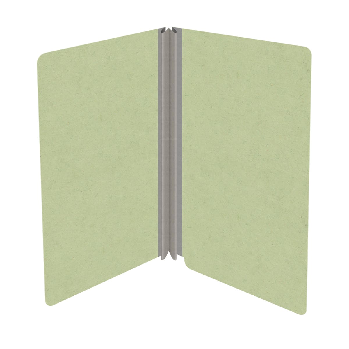 Peridot green legal size end tab classification folder with 2" dark green tyvek expansion. 25 pt type 3 pressboard stock. Packaged 25/125.