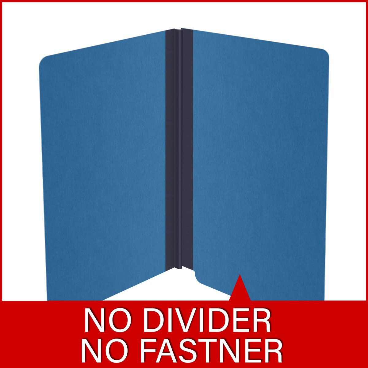 Royal blue legal size end tab classification folder with 2" dark blue tyvek expansion. 25 pt type 3 pressboard stock. Packaged 25/125