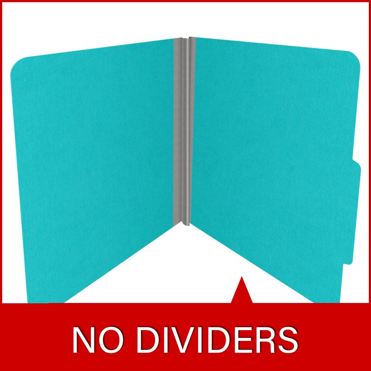 Light blue letter size top tab classification folder with 2" gray tyvek expansion. 18 pt. paper stock. Packaged 25/125.