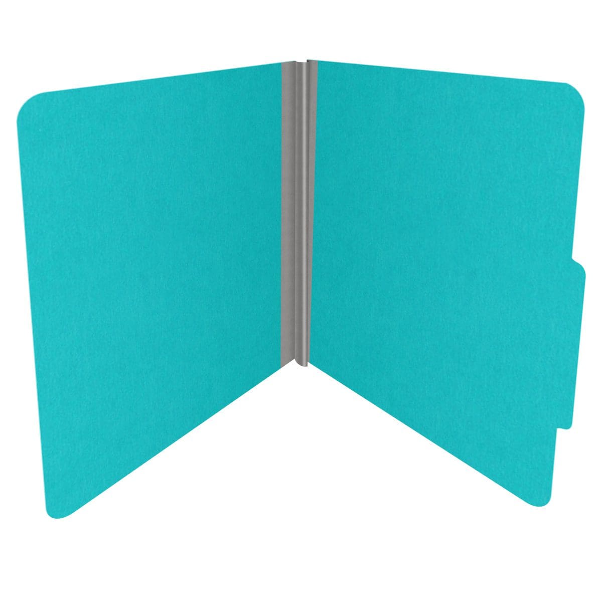 Light blue letter size top tab classification folder with 2" gray tyvek expansion. 18 pt. paper stock. Packaged 25/125.