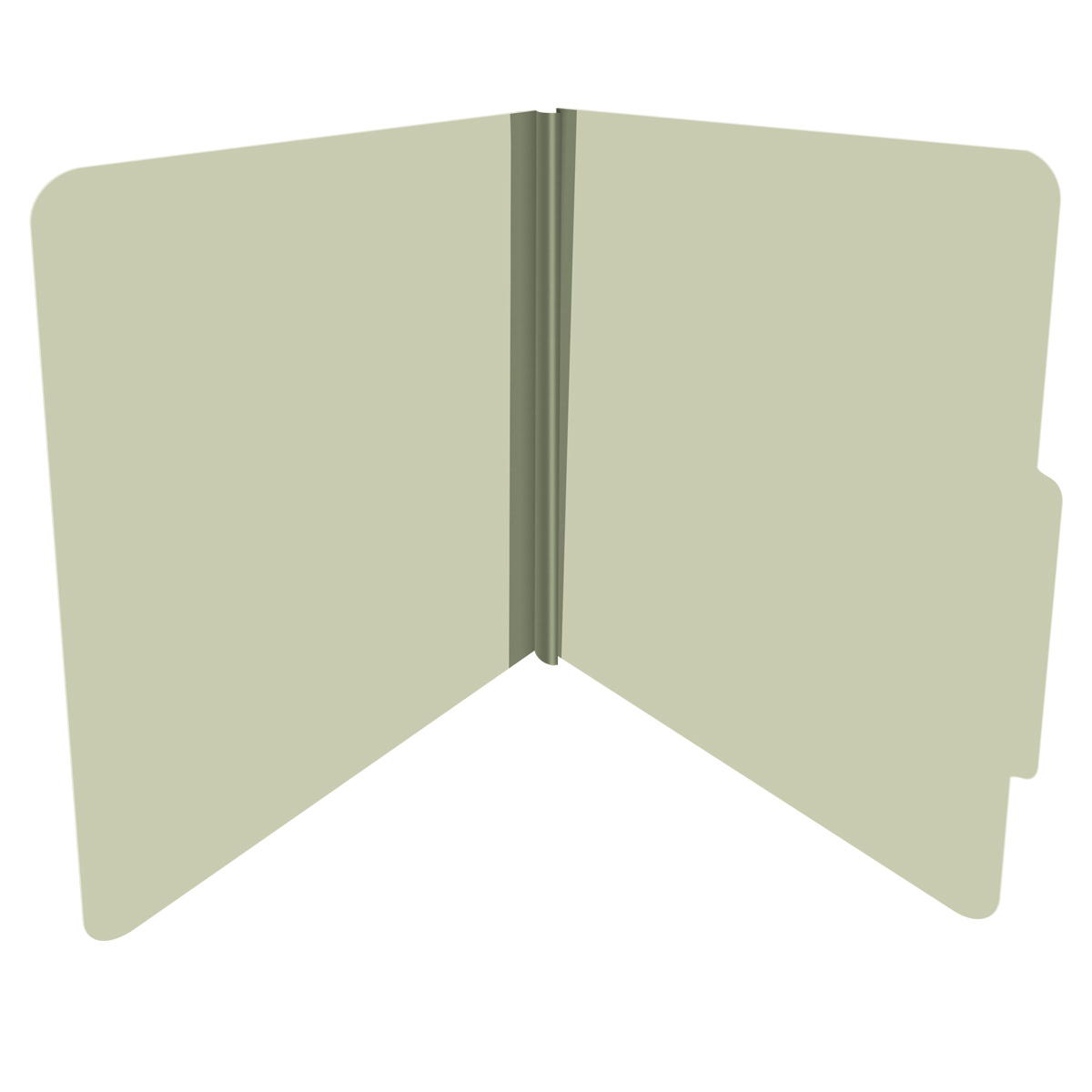 Green letter size top tab classification folder with 2" gray tyvek expansion. 25 pt type 3 pressboard stock. Packaged 25/125.