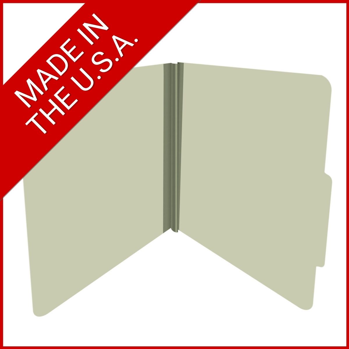 Green letter size top tab classification folder with 2" gray tyvek expansion. 25 pt type 3 pressboard stock. Packaged 25/125.