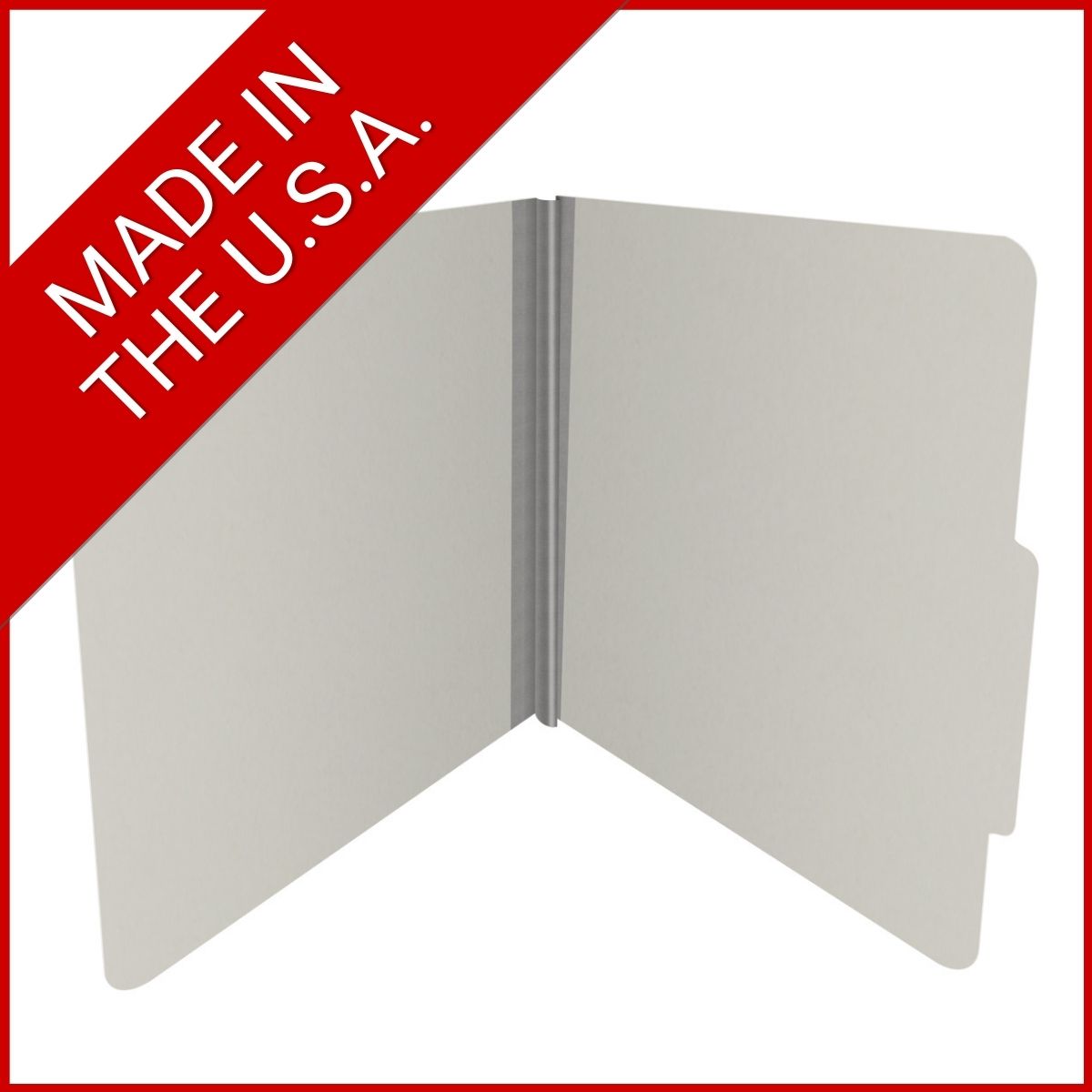 Grey letter size top tab classification folder with 2" gray tyvek expansion. 25 pt type 3 pressboard stock. Packaged 25/125.
