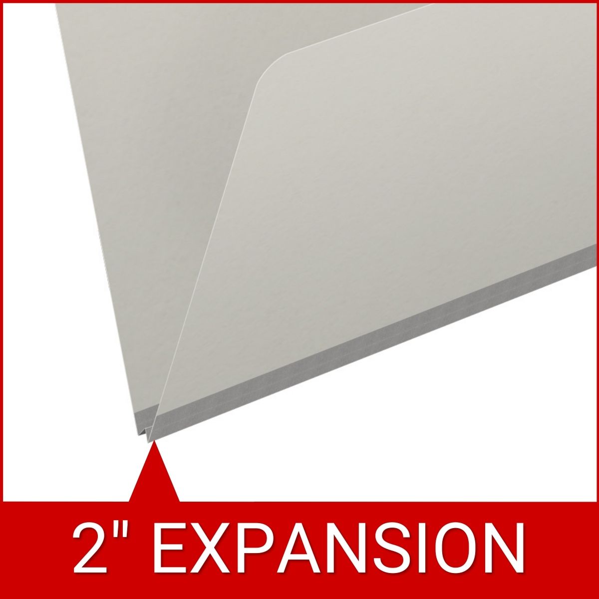 Grey letter size top tab classification folder with 2" gray tyvek expansion. 25 pt type 3 pressboard stock. Packaged 25/125.