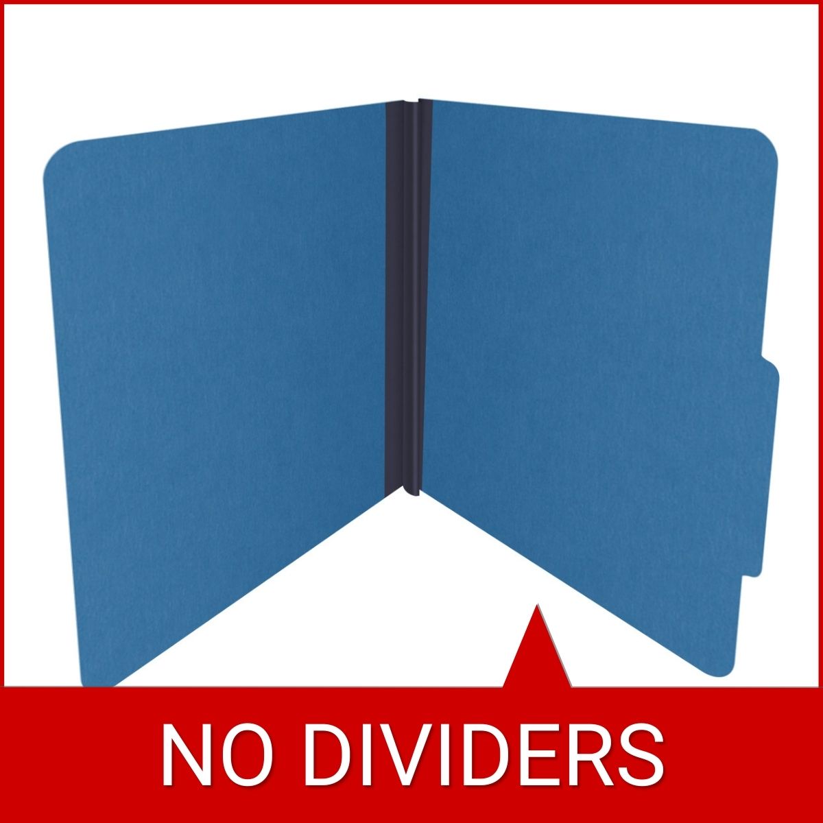 Royal blue letter size top tab classification folder with 2" dark blue tyvek expansion. 25 pt type 3 pressboard stock. Packaged 25/125