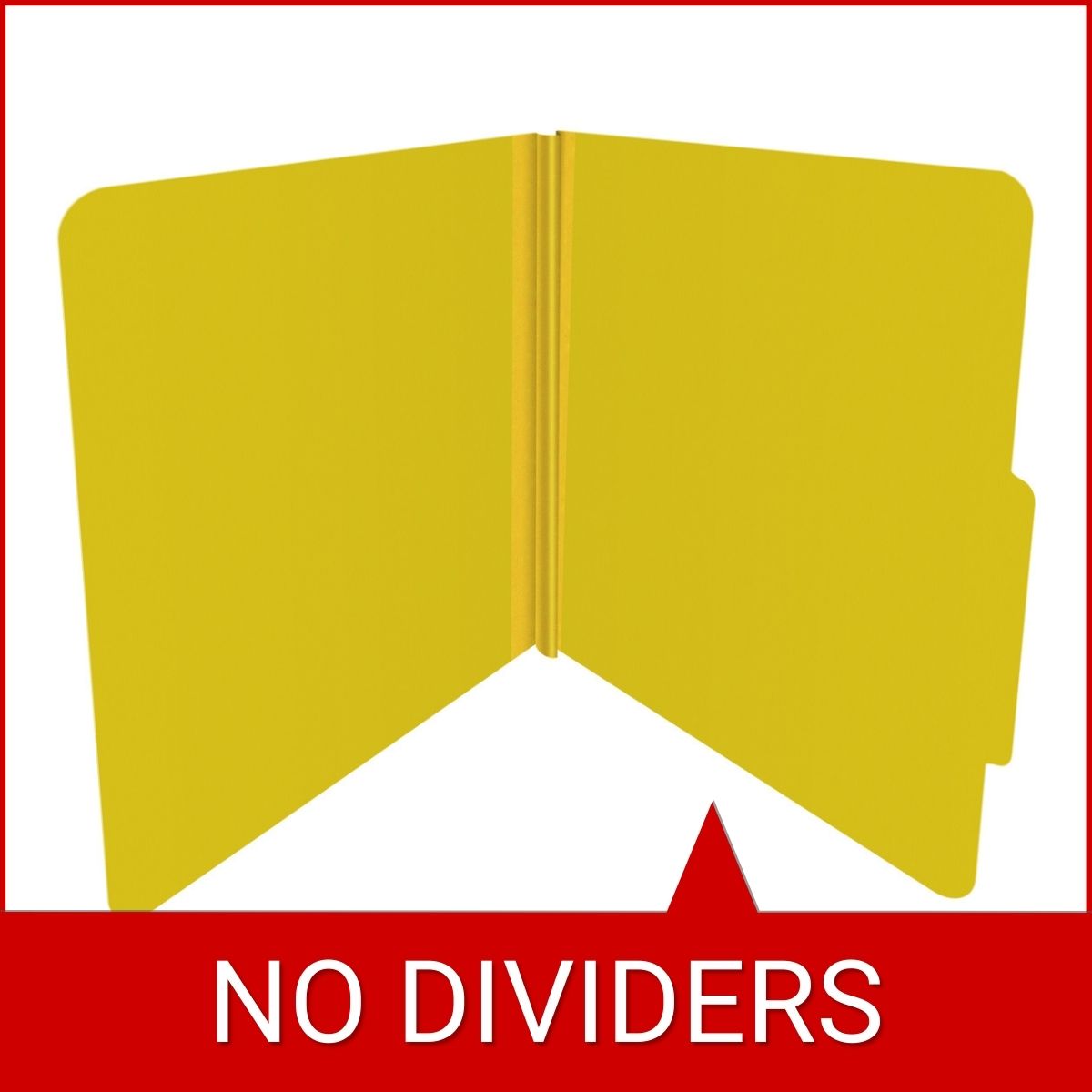 Yellow letter size top tab classification folder with 2" lemon yellow tyvek expansion. 25 pt type 3 pressboard stock. Packaged 25/125.
