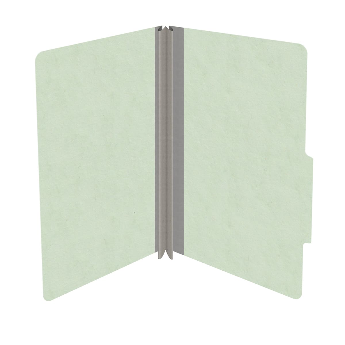 Pale green legal size top tab classification folder with 2" gray tyvek expansion. 25 pt type 3 pressboard stock. Packaged 25/125.