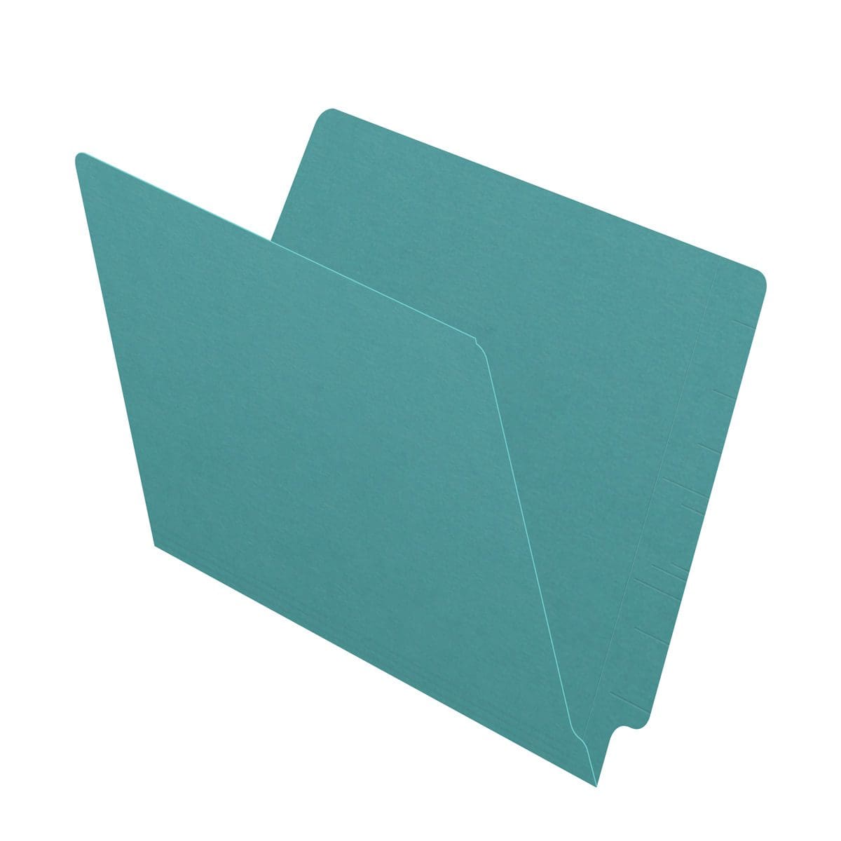 Stirling blue letter size reinforced end tab folder. 11 pt stirling blue stock, 100/Box