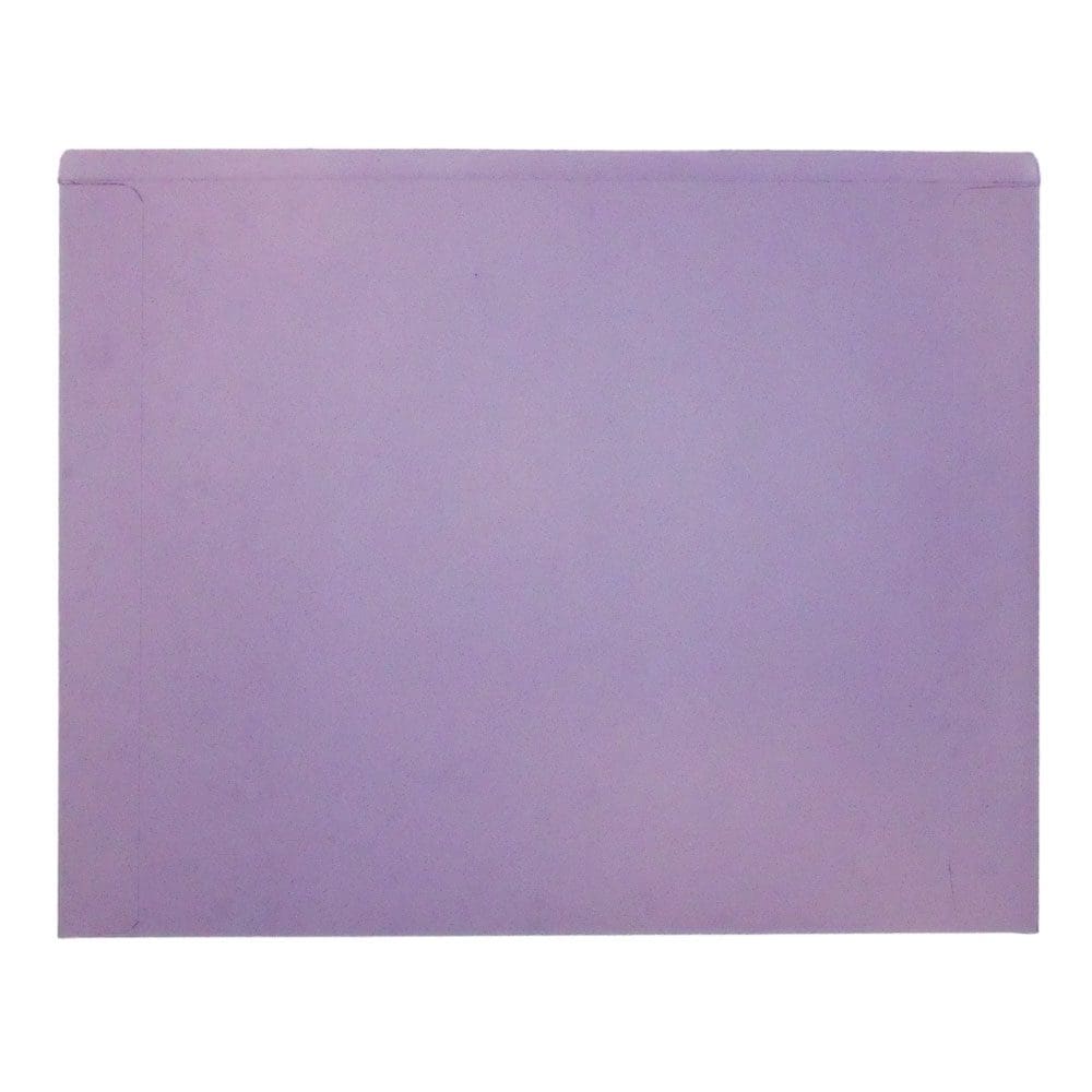 Lavender letter size auto dealer jacket with front printed. 11 pt lavender stock. Packaged 100/500