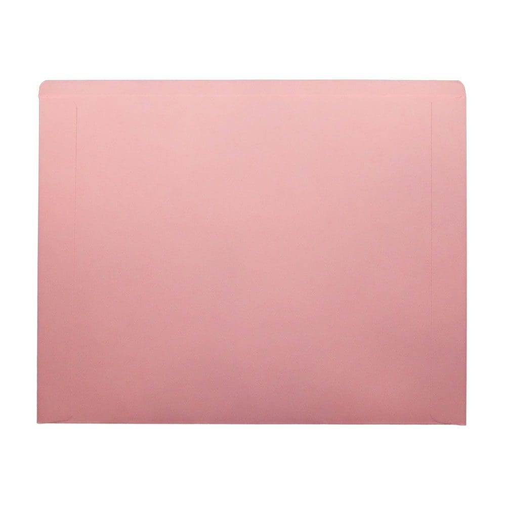 Pink letter size auto dealer jacket with front printed. 11 pt pink stock. Packaged 100/500