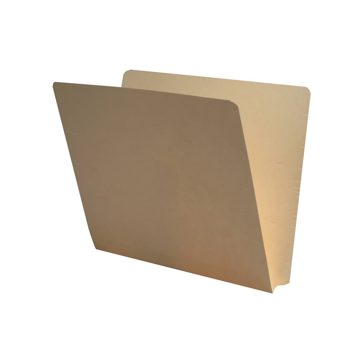 Manila letter size SFI match end tab folder. 14 pt manila stock, 50/Box