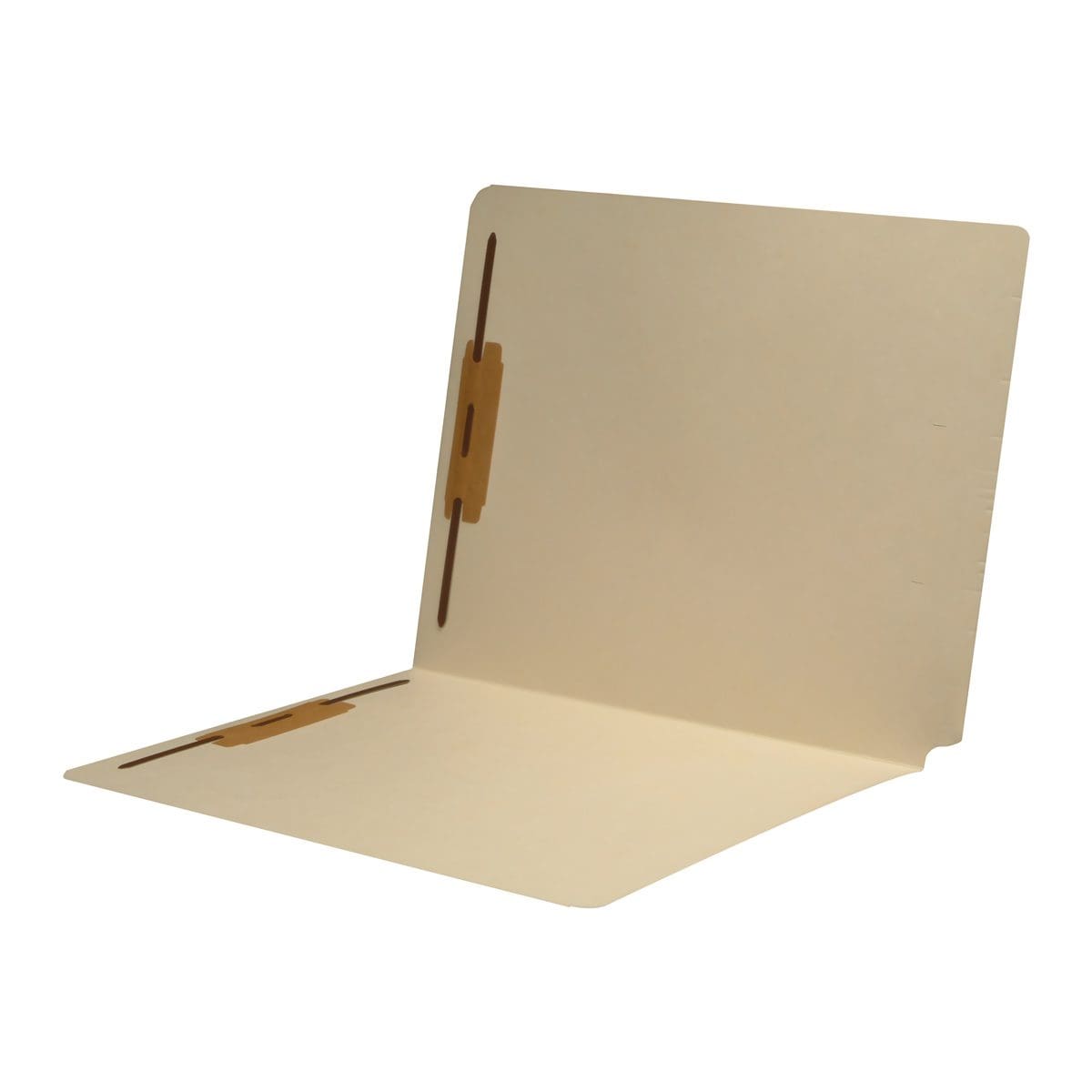 Manila letter size SFI match end tab folder with 2" bonded fasteners on inside front and inside back. 14 pt manila stock, 50/Box