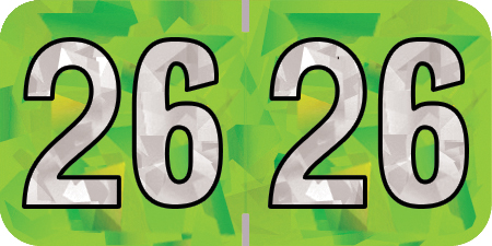 2026 Lime Year Labels - 3/4" Inch, 500 Labels