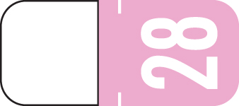 2028 Lilac Year Labels - TOP Inch, 500 Labels