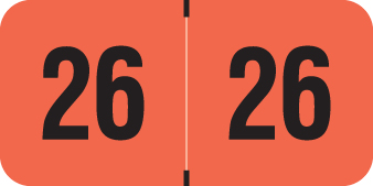 2026 Red Year Labels - 3/4" Inch, 500 Labels